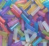 50g 10x3mm Matte Mixed Tile Beads